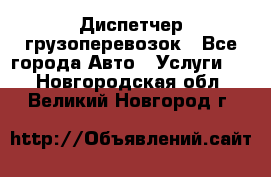 Диспетчер грузоперевозок - Все города Авто » Услуги   . Новгородская обл.,Великий Новгород г.